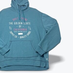 Levi Strauss‎ Co Hoodie California Golden State Built Strong Blue XL